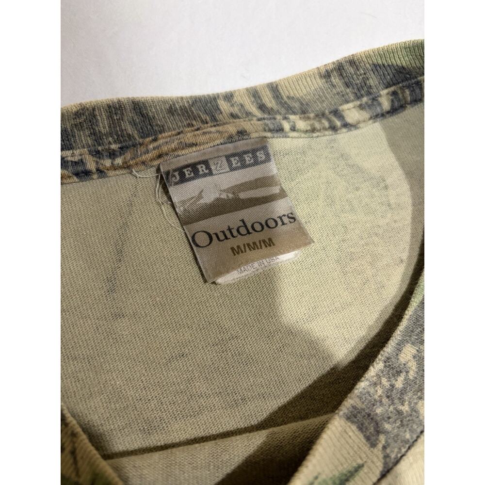 Vintage Jerzees Outdoors Realtree Camo Long Sleeve Size Medium Made In The USA - Picture 2 of 4